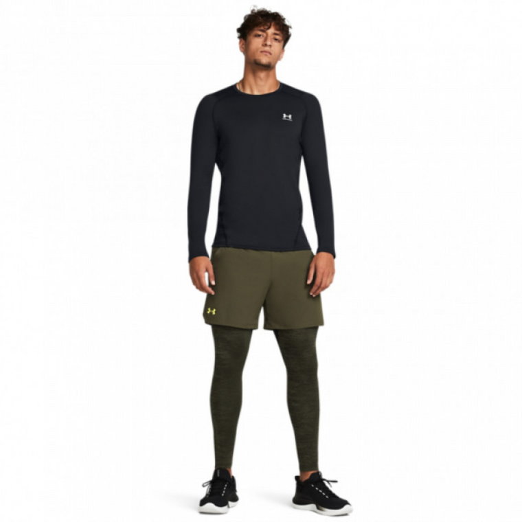 Męskie legginsy treningowe Under Armour UA CG Armour Twist Leggins - khaki