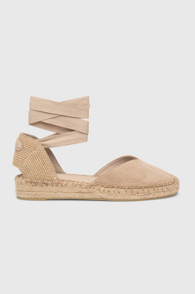 Answear Lab espadryle kolor beżowy