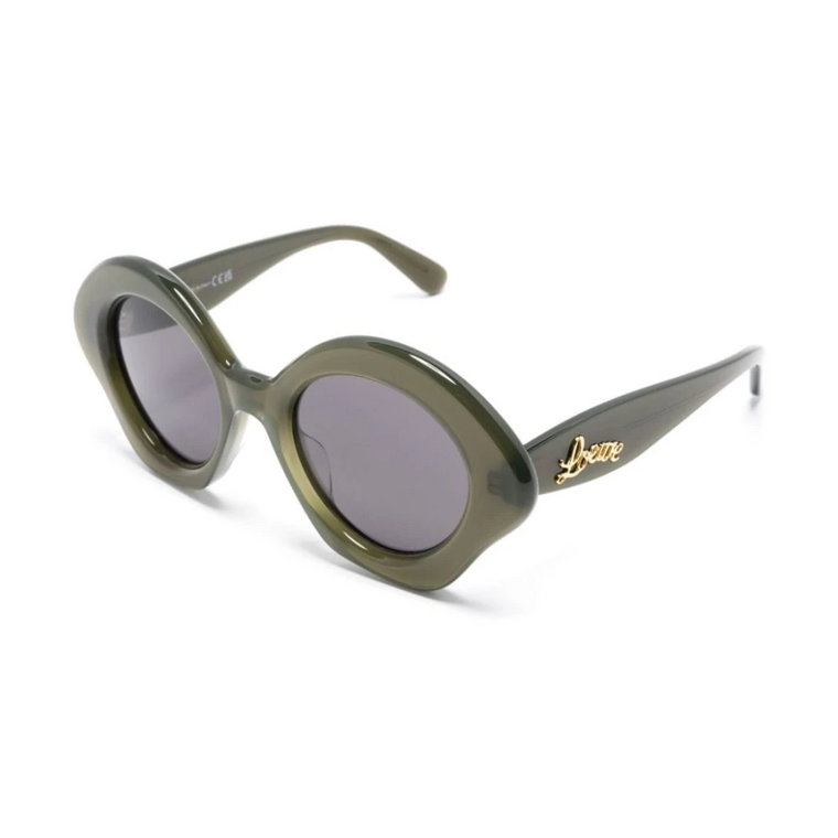 Brązowe Okulary przeciwsłoneczne z Akcesoriami Loewe
