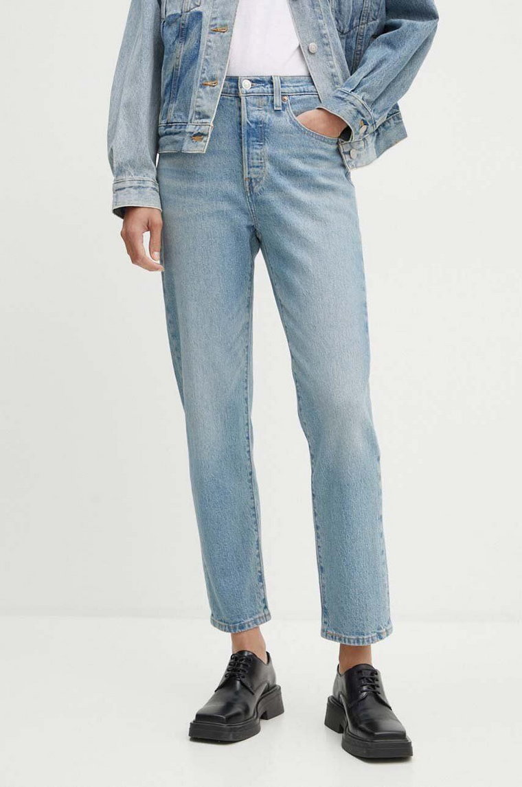 Levi's jeansy damskie high waist 501 CROP