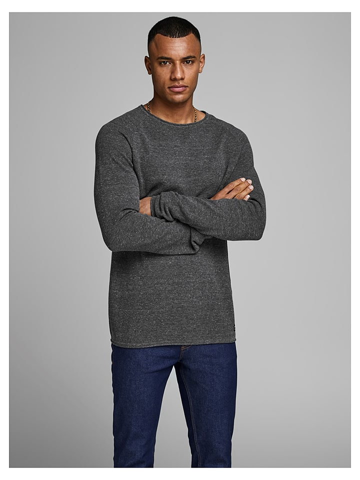 Jack & Jones Sweter w kolorze antracytowym