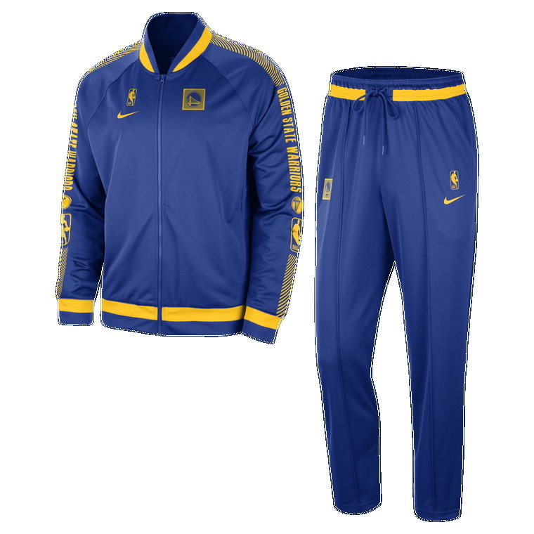 Męski dres Nike Dri-FIT NBA Golden State Warriors Starting 5 - Niebieski