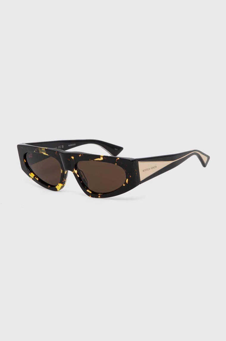 Bottega Veneta okulary przeciwsłoneczne damskie kolor brązowy BV1277S