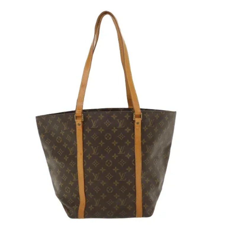 Używana Torba na Zakupy z Kanwy Brązowa Louis Vuitton Vintage