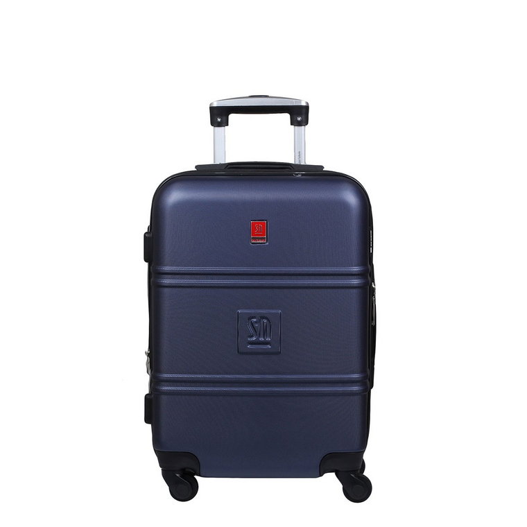 Granatowa walizka kabinowa 55 cm poszerzana Art Class Collection