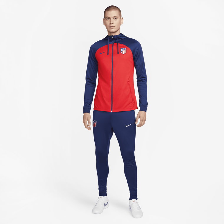 Męski dres piłkarski z kapturem Nike Dri-FIT Atlético Madryt Strike - Czerwony