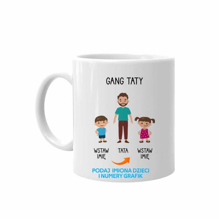 Gang taty - kubek na prezent dla taty - produkt personalizowany