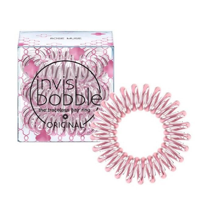 Invisibobble, Original, gumki do włosów Rose Muse, 3 szt.