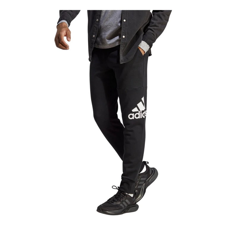 Męskie czarne spodnie Essentials French Terry Adidas