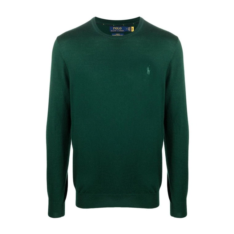 Zielone Swetry - Długi Rękaw Pullover Polo Ralph Lauren