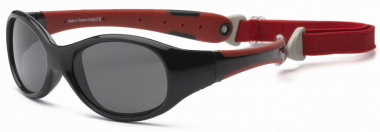 Real Shades, Okulary przeciwsłoneczne dla dzieci, Explorer, czarno-czerwone