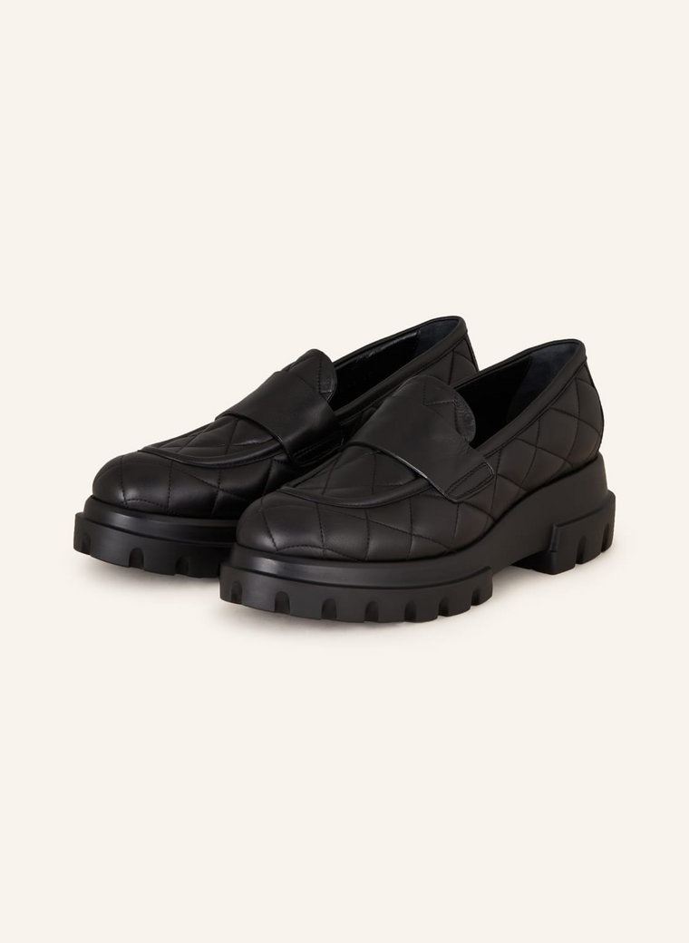 Agl Loafersy Na Platformie Celeste schwarz