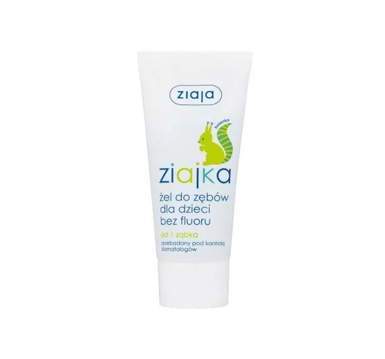 ZIAJA ZIAJKA ŻEL DO ZĘBÓW DLA DZIECI BEZ FLUORU OD 1 ZĄBKA 50ML