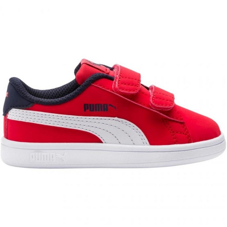 Buty Puma Smash v2 Buck V Ps High Risk R Jr 365183 07 czerwone granatowe