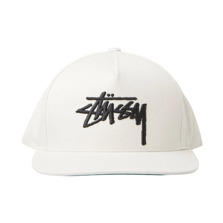 Bawełniana czapka z haftem logo Stüssy