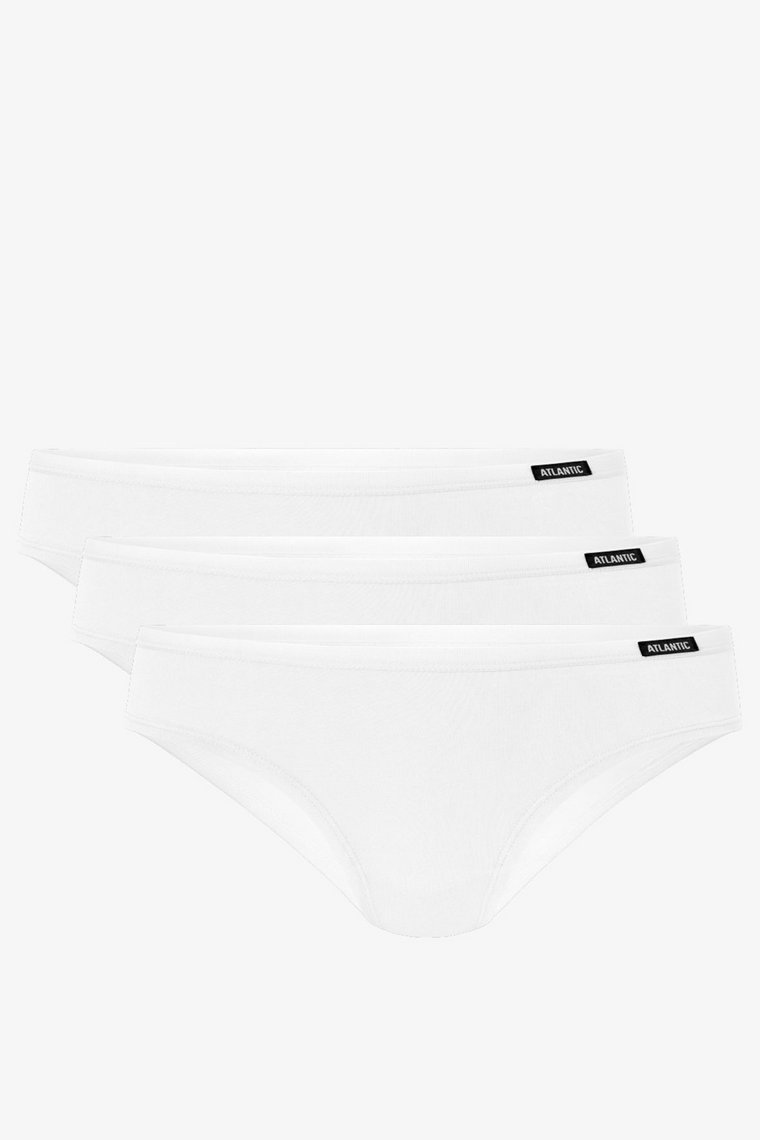 Figi damskie Bikini białe 3-pack