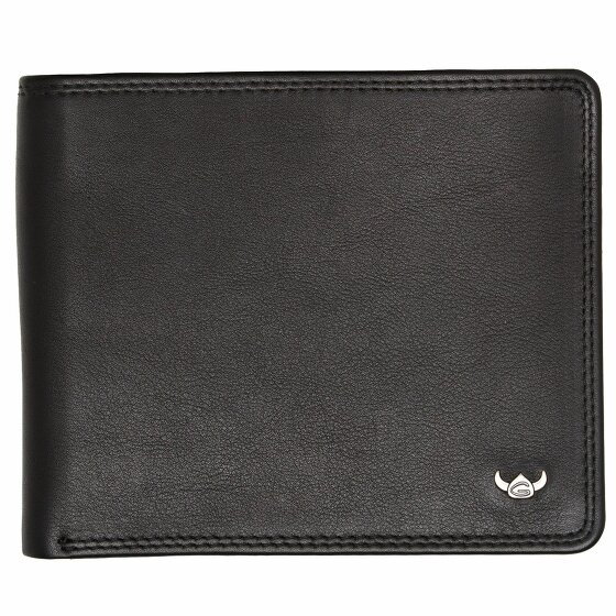 Golden Head Polo Wallet RFID Leather 12 cm schwarz