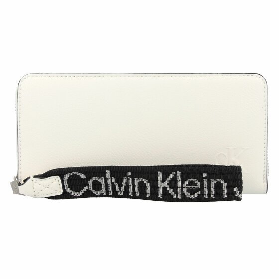 Calvin Klein Jeans Ultralight Portfel Ochrona RFID 19 cm bright white