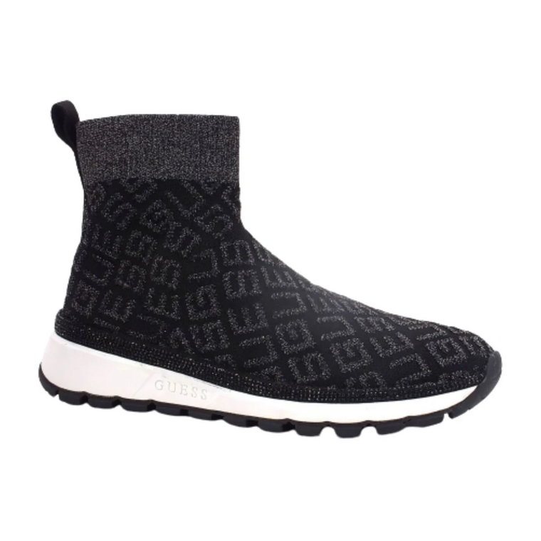 Czarne Zyla Sock Sneakers dla Kobiet Guess