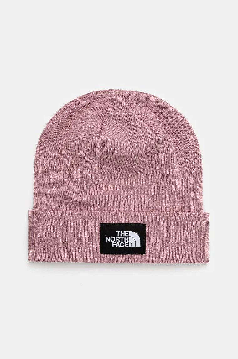 The North Face czapka Dock Worker Recycled Beanie kolor różowy z cienkiej dzianiny NF0A3FNT1MI1