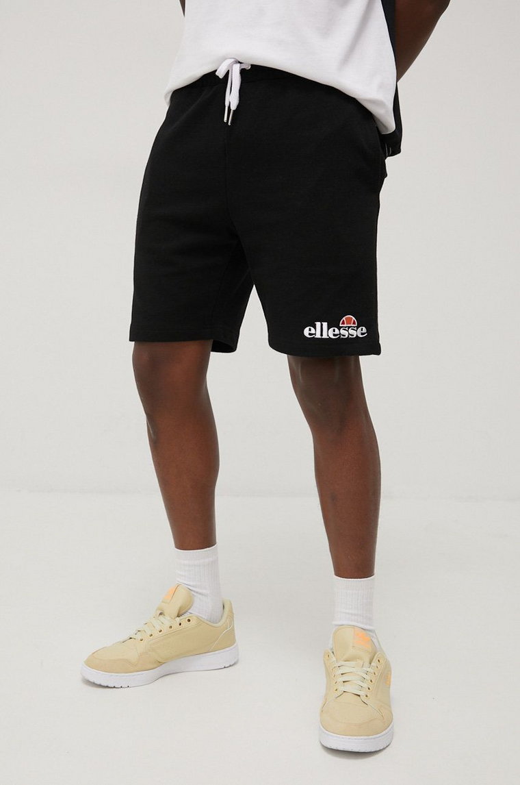 Ellesse szorty Silvan Fleece Short męskie kolor czarny SHF09162