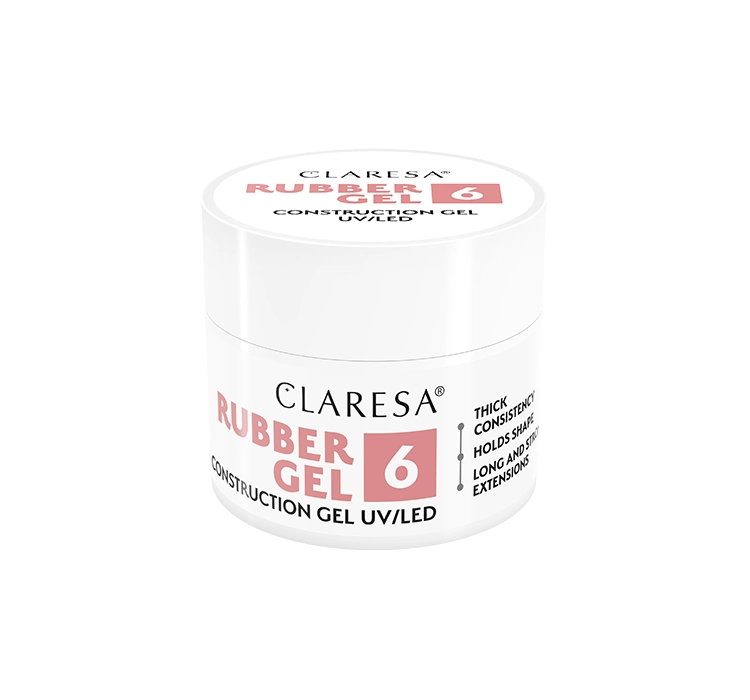 CLARESA RUBBER GEL ŻEL BUDUJĄCY UV/LED 6 12G