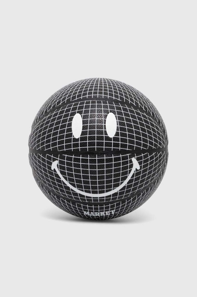 Market piłka Smiley Grid Basketball kolor czarny 360001475