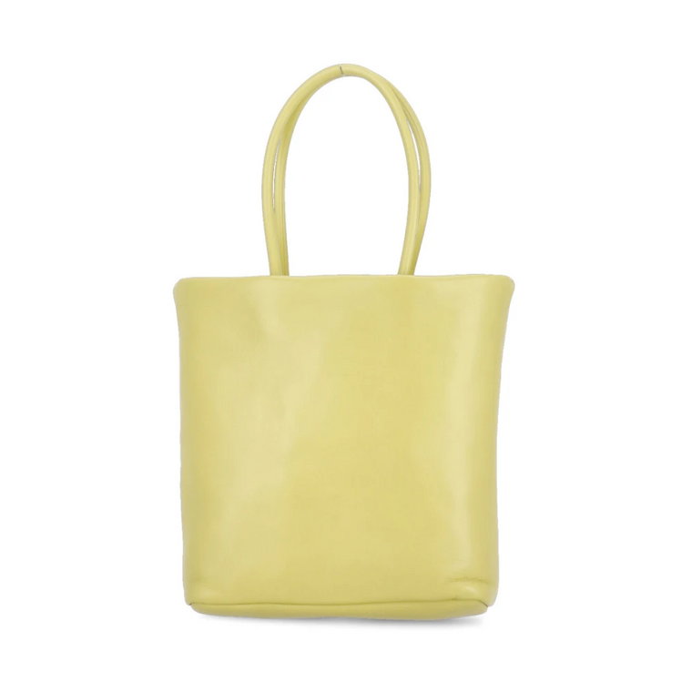 Zielona skórzana torba na zakupy dla kobiet Fabiana Filippi