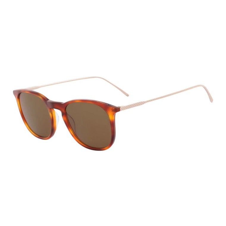 Stylowe Okulary Słoneczne Brązowy Zeiss Lacoste