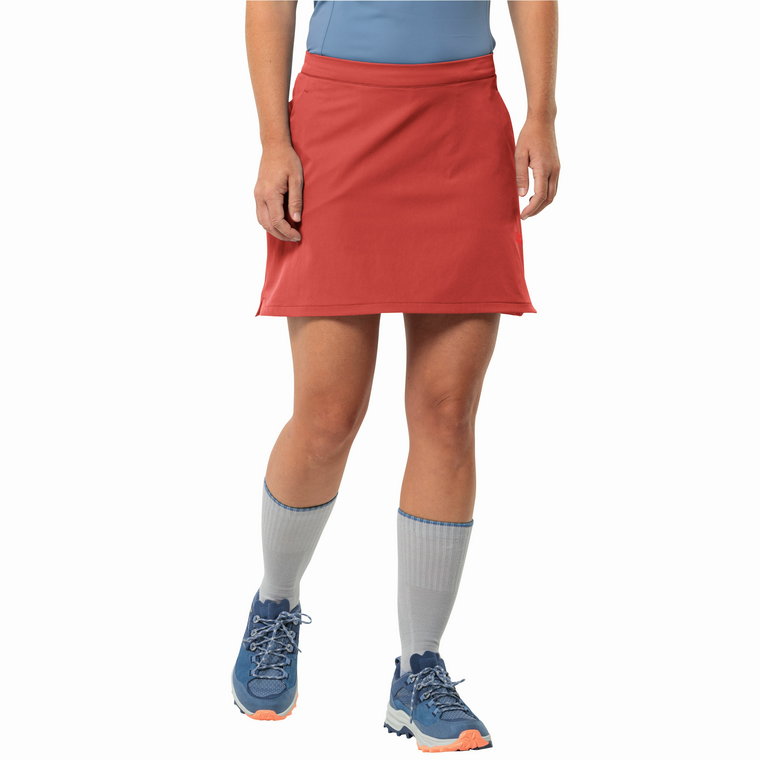 Damskie spódnico-spodenki Jack Wolfskin HIKING ALPINE SKORT W vibrant red - 36