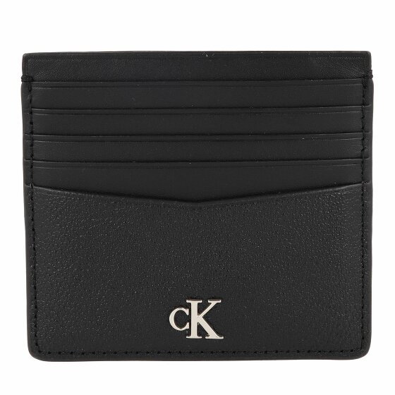 Calvin Klein Jeans Mono Etui na karty kredytowe Skórzany 10 cm black