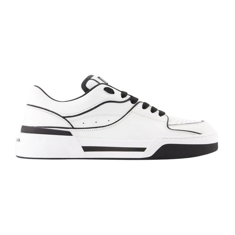 Nowe Sneakersy Roma - Skóra - Czarno-Białe Dolce & Gabbana