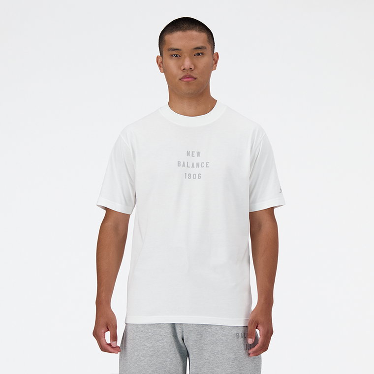 Koszulka męska New Balance MT41519WT  biała