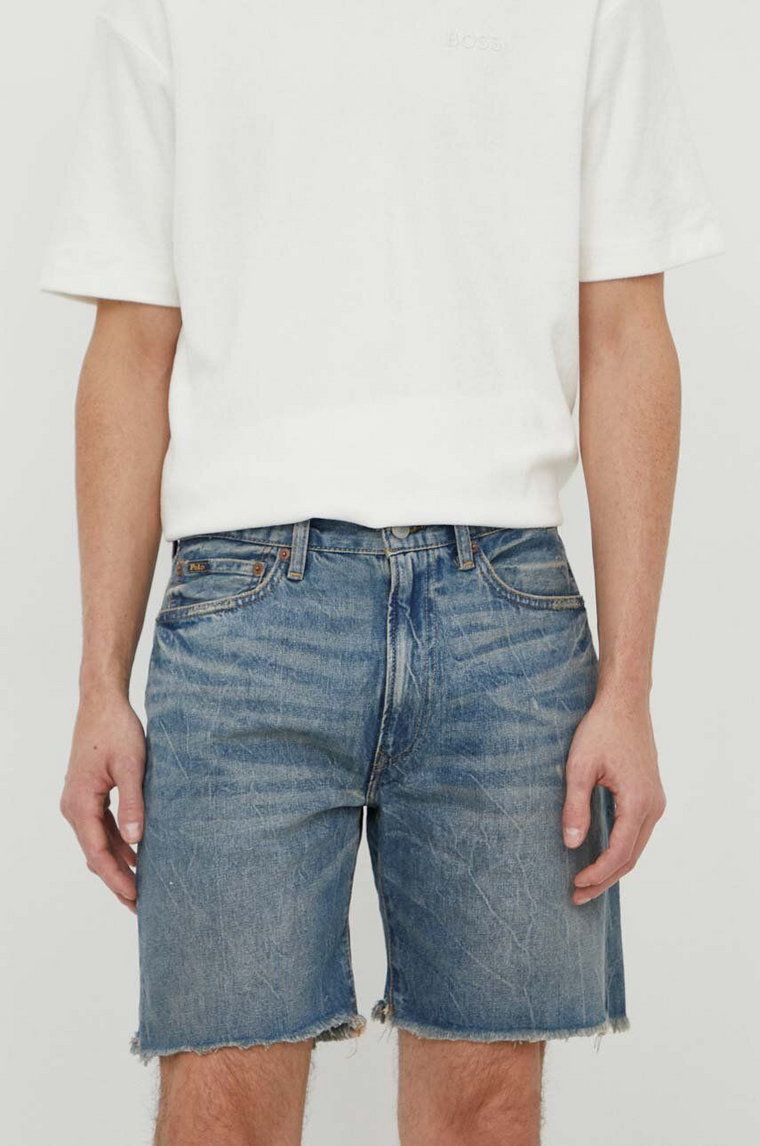 Polo Ralph Lauren szorty jeansowe męskie kolor niebieski 710933448