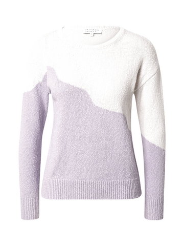 Designers Society Sweter 'REBAT'  fioletowy / biały