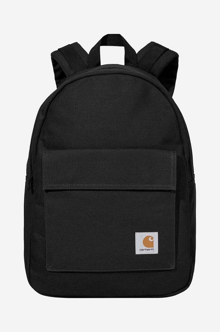 Carhartt WIP plecak bawełniany Dawn Backpack I031588 kolor czarny duży z aplikacją I031588-HAMILTONBR