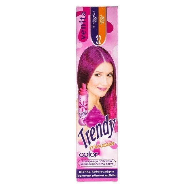 Venita Trendy Color - koloryzująca pianka do włosów Intrygujący Róż 75ml