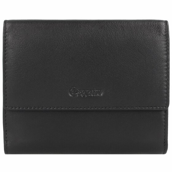 Esquire Viktoria Wallet RFID Leather 12 cm schwarz