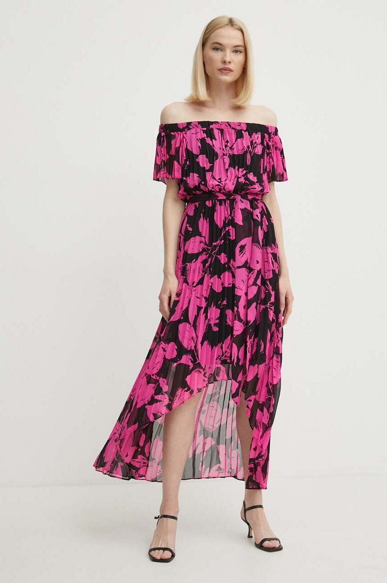 Joseph Ribkoff sukienka kolor różowy maxi rozkloszowana 241908