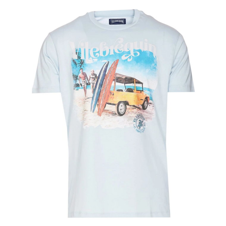 Jasnoniebieski Wyprany T-shirt Genjc 825 Vilebrequin