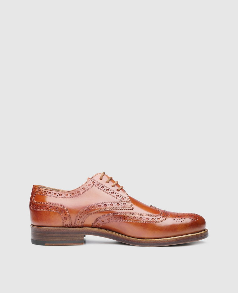 Heinrich Dinkelacker Buty biznesowe Derby ZÜRICH FULL-BROGUE AC