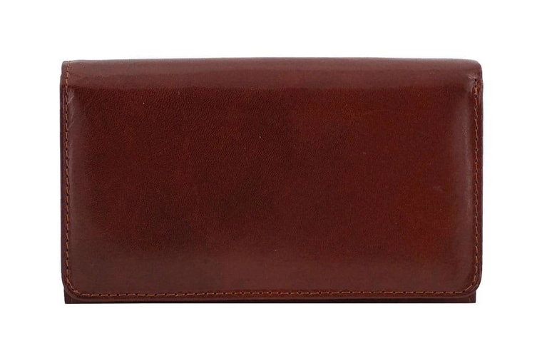 Klasyczny portfel damski skórzany - Brązowy