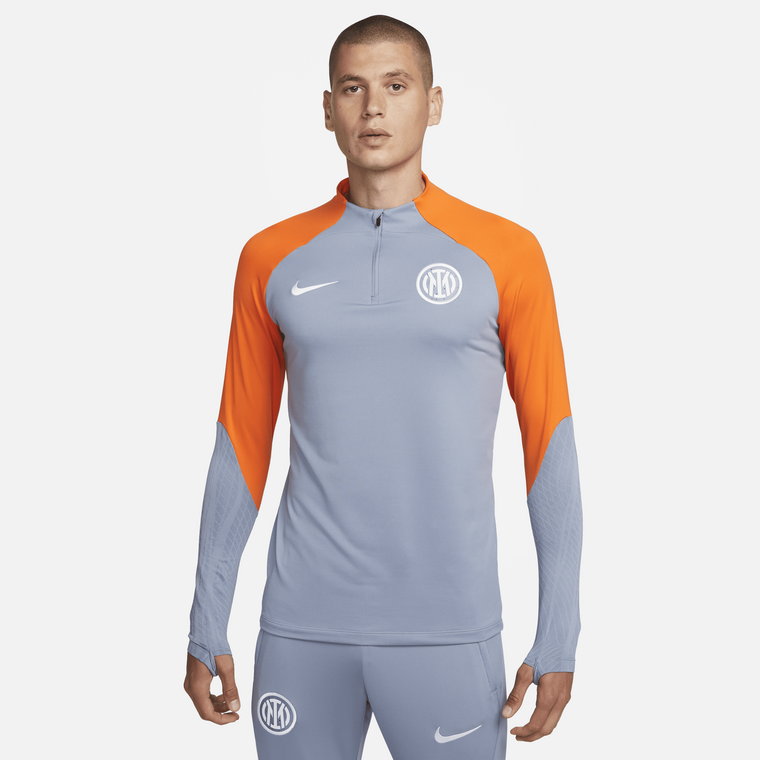 Męska treningowa koszulka piłkarska z dzianiny Nike Dri-FIT Inter Mediolan Strike (wersja trzecia) - Niebieski