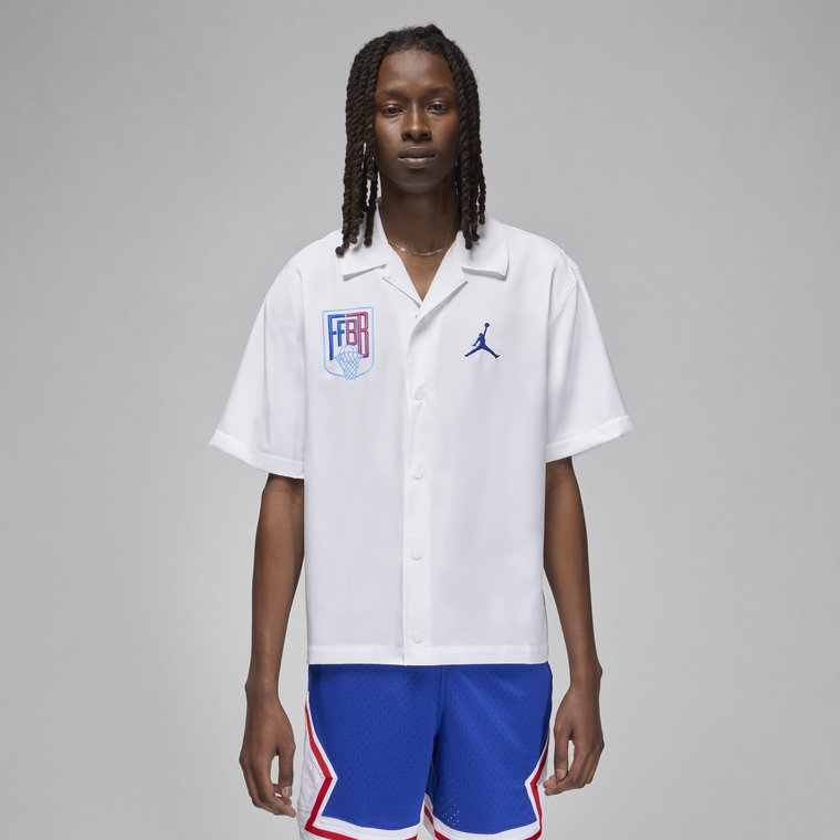 Męska koszula do rozgrzewki Jordan Sport x Fédération Française de Basketball - Biel
