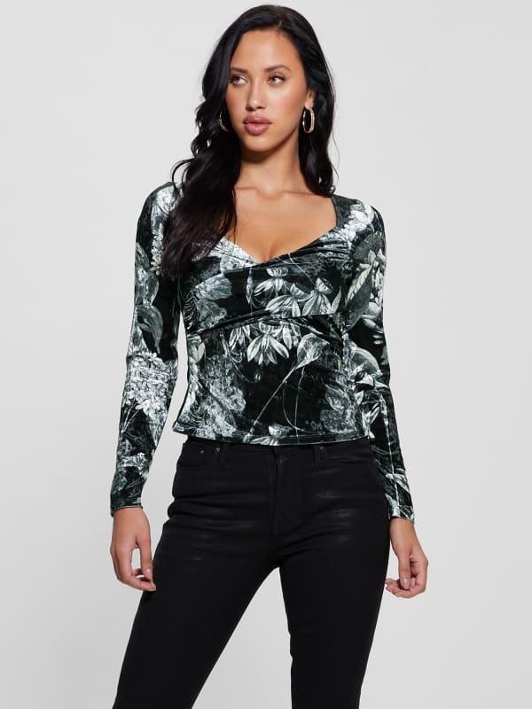 Top W Kwiatowy Print