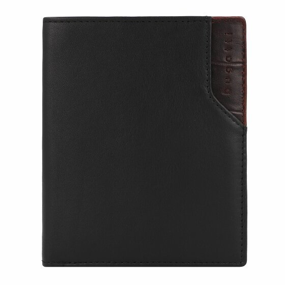 bugatti Corso DeLuxe Portfel Ochrona RFID Skórzany 10 cm schwarz