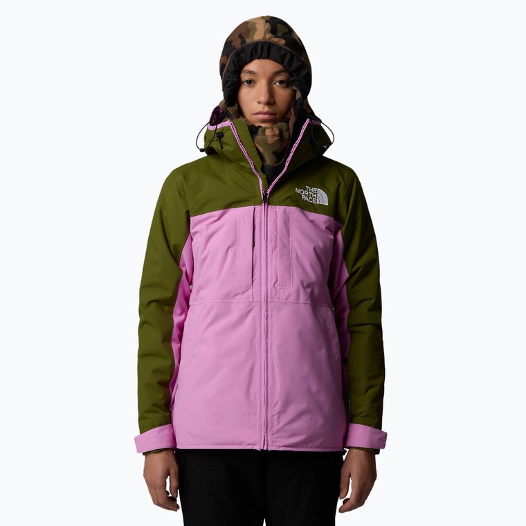 Kurtka narciarska damska The North Face Namak Insulated forest olive/dragonfruit