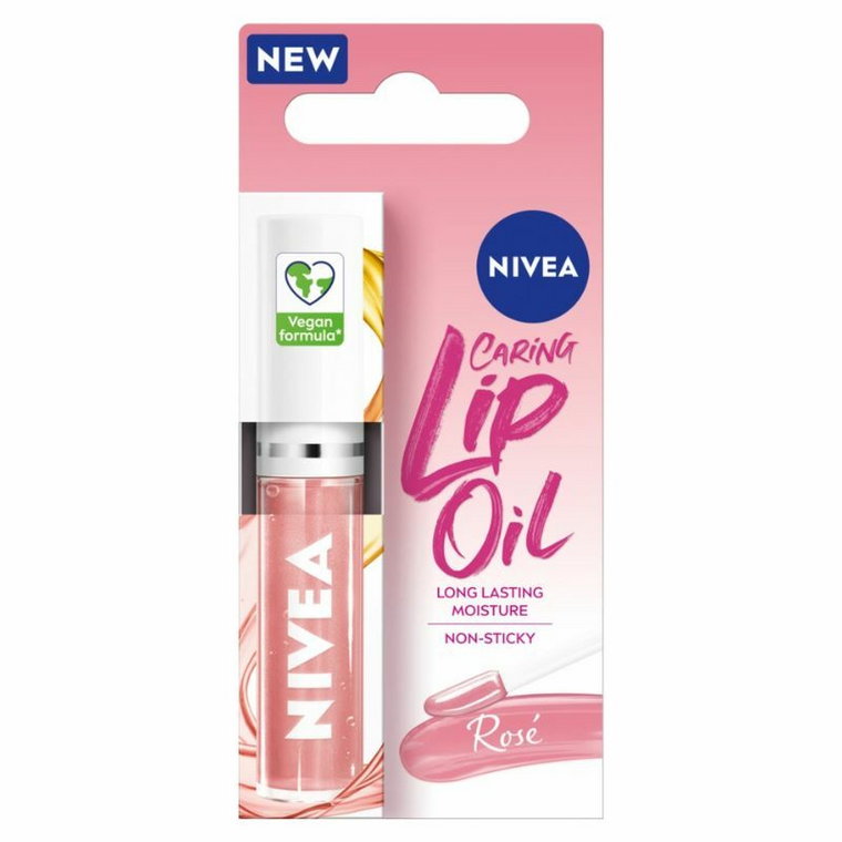 Nivea Oil Pielęgnujący Olejek do ust Rose 4, 4.8 g