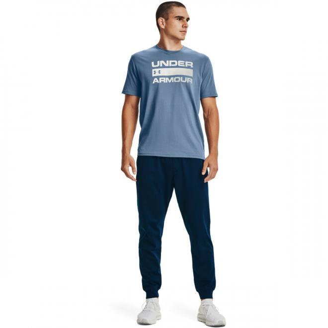 Męskie spodnie treningowe UNDER ARMOUR SPORTSTYLE TRICOT JOGGER - niebieskie