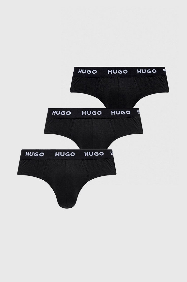 HUGO slipy (3-pack) 50469763 męskie kolor czarny 50469763